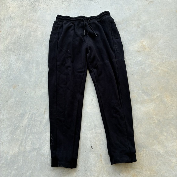 BYLT Basics Other - BYLT Core Lounge Pants Mens Large Black Joggers Drawstring Rib Cuff Embroidered